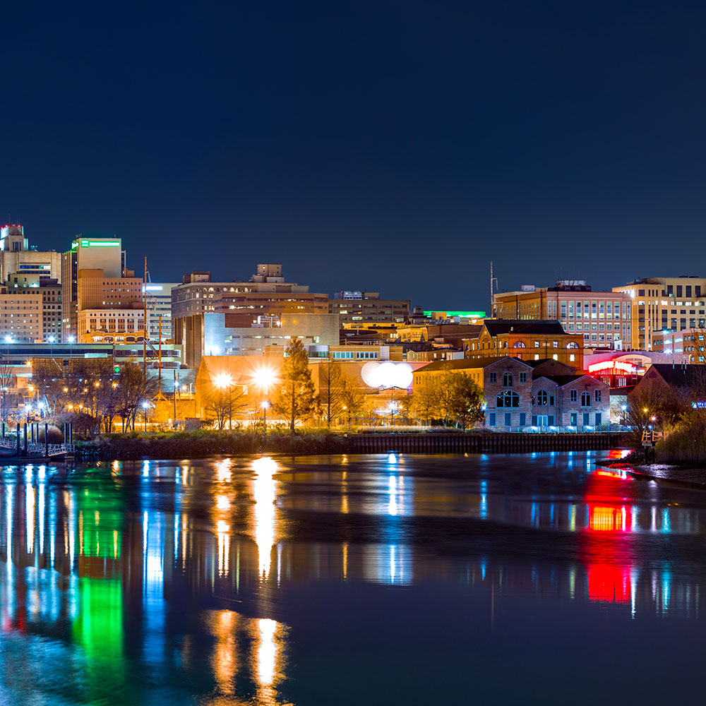 Delaware city skyline